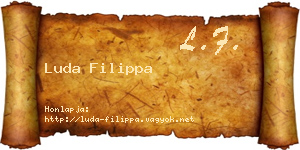 Luda Filippa névjegykártya